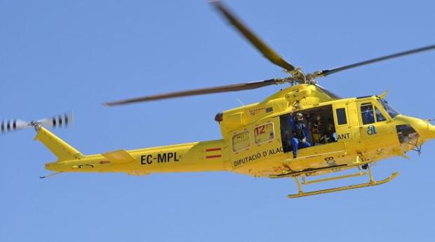 Helicóptero del Consorcio de Bomberos de Alicante