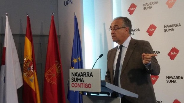 El candidato de Navarra Suma a la alcaldía de Pamplona, Enrique Maya