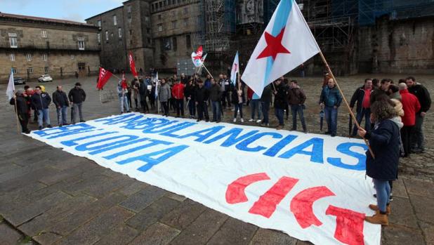 Una protesta en Santiago