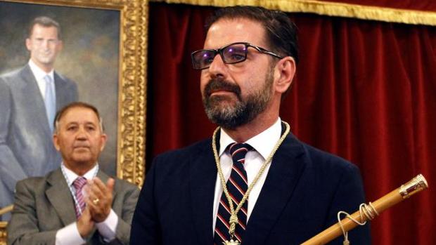 Ángel Mato, tras su investidura como alcalde