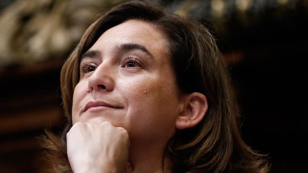 La alcaldesa de Barcelona, Ada Colau, antes de ser investida esta semana