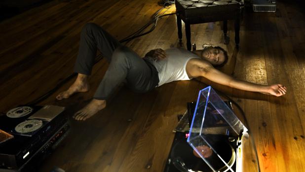 El actor Quim Ávila, durante la representación de «Instrumental»