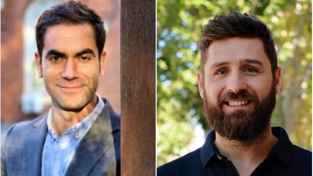 Julio Comendador, de Ciudadnos y Mario García, de IU