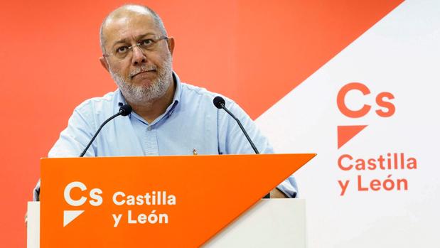 Francisco Igea, durante su intervención en la rueda de prensa