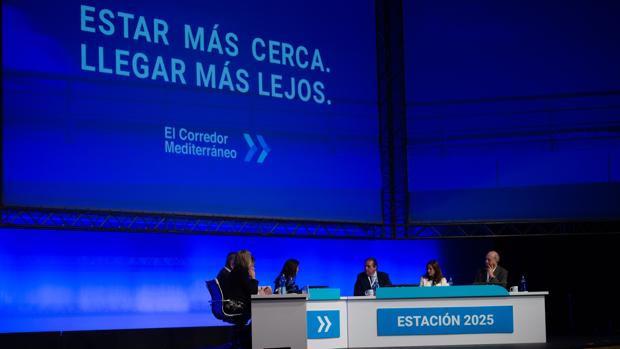 Imagen del acto a favor del Corredor Mediterráneo celebrado el año pasado en Barcelona
