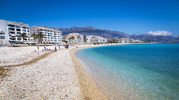 Imagen de la playa del Espigón de Altea