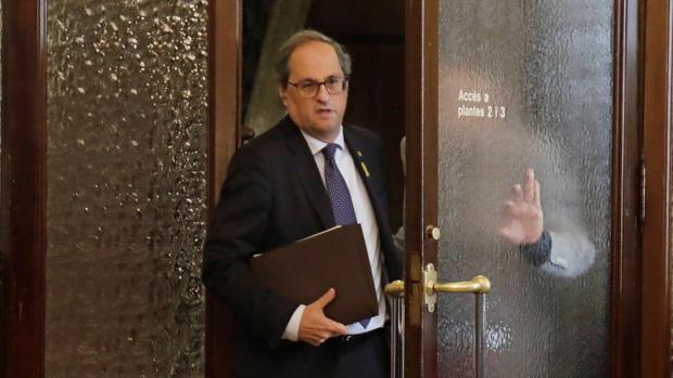 Quim Torra, presidente de la Generalitat de Cataluña