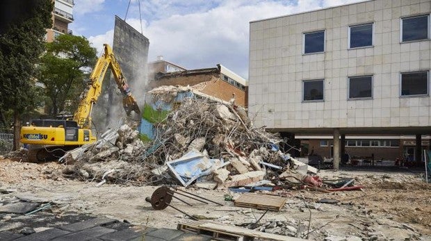 Parte del antiguo Colegio Alemán de Concha Espina, 32, ya derruido