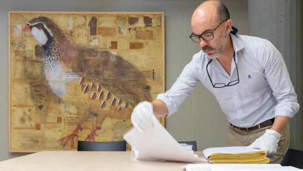 Javier Ortega, en la Fundación Miguel Delibes de Valladolid, en una imagen de archivo