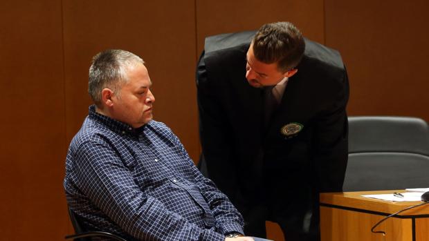 Marcos Mirás durante el juicio por el asesinato de su hijo