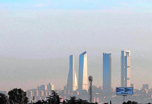 «Boina» de contaminación sobre Madrid