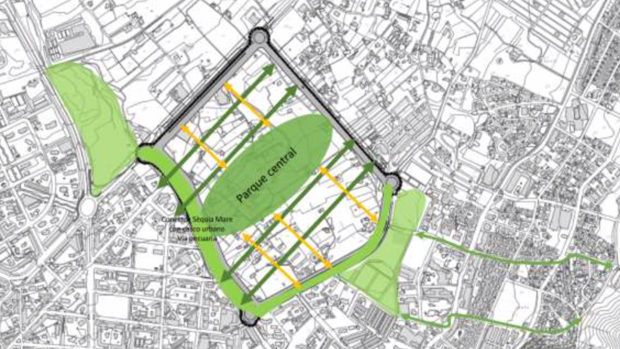 Imagen del plano del proyecto «Ensanche Levante»