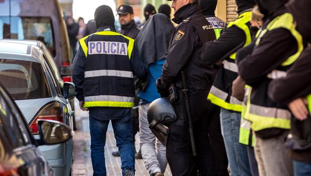 Imagen de archivo de un detenido en Valencia