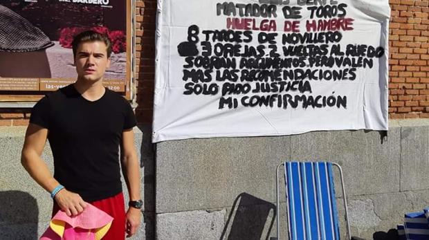 Luis Gerpe en huelga