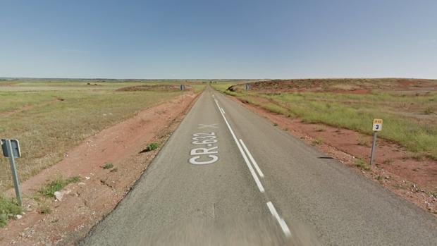 Carretera donde se ha producido el accidente de Tráfico en Villanueva de los Infantes (Ciudad Real)