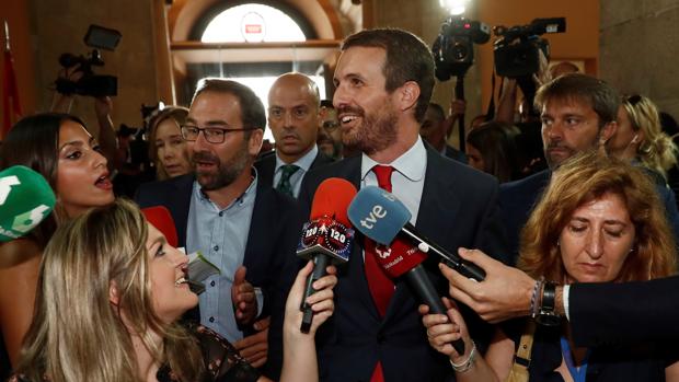 El presidente del Partido Popular, Pablo Casado