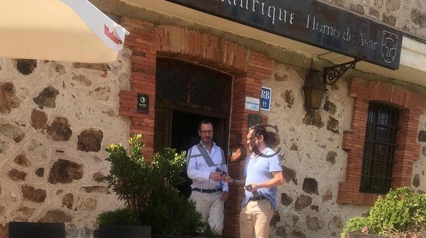 Javier Maroto, tras una comida este jueves en un restaurante de Sotosalbos (Segovia)