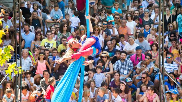 Representación durante la Feria de Teatro de Castilla y León