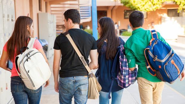 Alumnos de secundaria en una imagen de archivo
