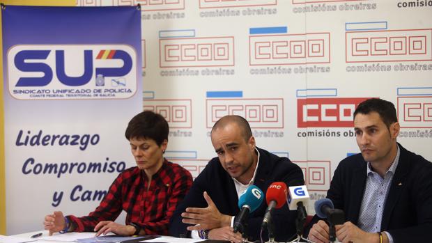 El SUP, durante una rueda de prensa, en una imagen de archivo