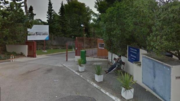 Imagen de la entrada de la residencia Bonanova, en Palma de Mallorca