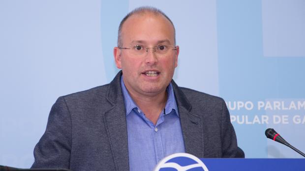 Miguel Tellado, este viernes en rueda de prensa