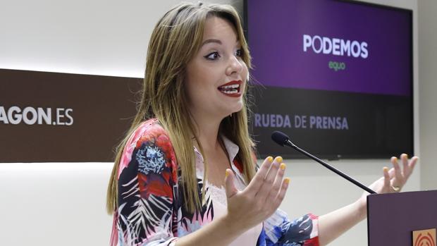 Maru Díaz (Podemos), consejera de Universidad del Gobierno aragonés del socialista Javier Lambán