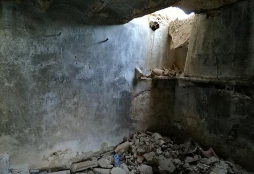 Imagen actual del interior de la caseta a la que fueron conducidas las niñas de Alcàssser