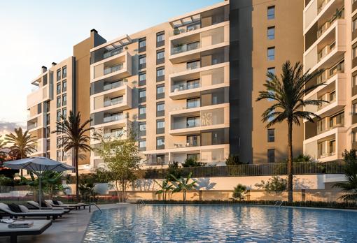 Entre los servicios, los compradores disponen de piscina