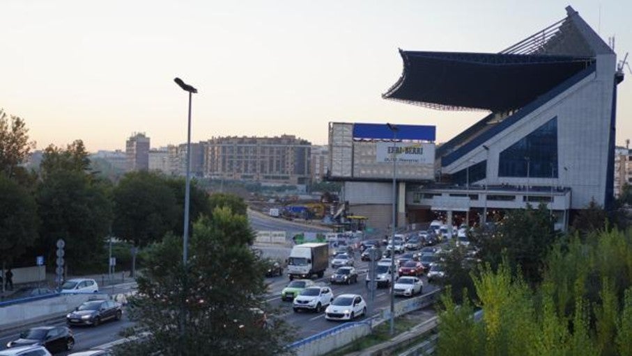 El desvío de la M-30 por el derribo de la tribuna del Vicente Calderón se activará en diez días