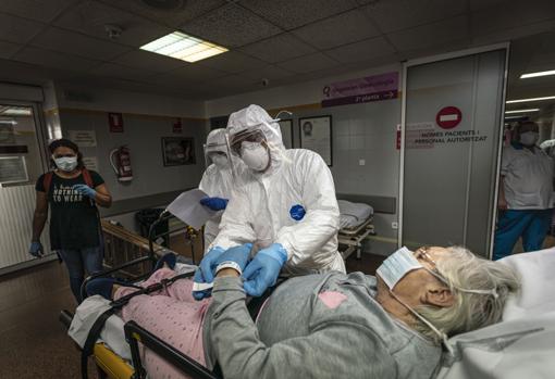 El trabajo de los voluntarios termina y ceden el testigo a los profesionales sanitarios