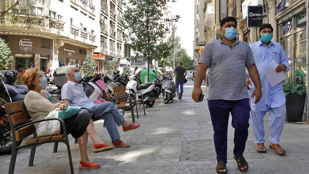 Imagen tomada en las calles de Valencia la pasada semana