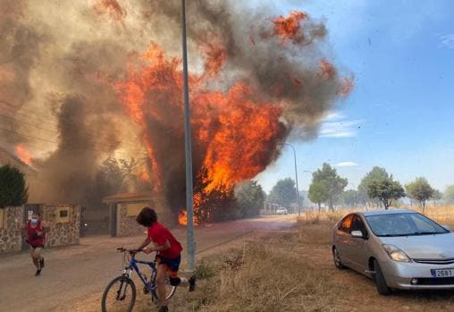 Incendio que vivieron los vecinos de Eurovillas