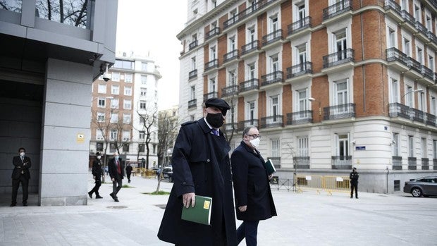 El excomisario José Manuel Villarejo, a su salida de la Audiencia Nacional
