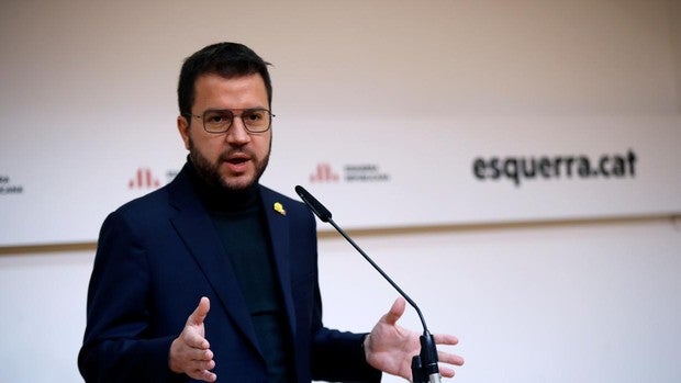 El candidato de ERC a la presidencia de la Generalitat, Pere Aragonès
