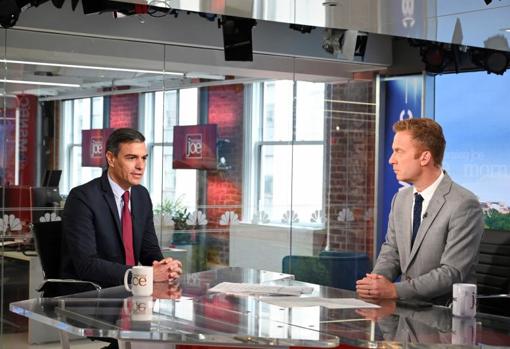 Sánchez, at one point in his interview on 'Morning Joe'