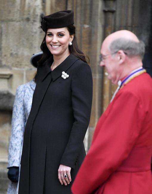 Catalina de Cambridge, con abrigo de Catherine Walker