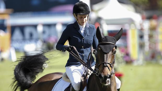 Athina Onassis, en el concurso de saltos Madrid-Longines Global Champions Tour
