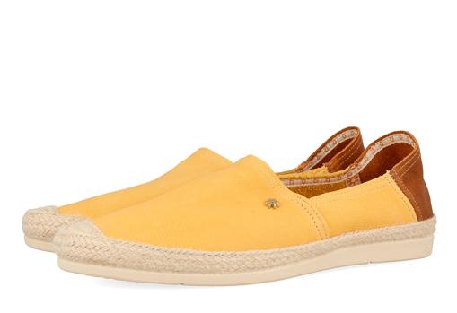 Espadrille de La Siesta, para hombre, modelo San Pedro mostaza