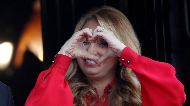 Rivera, con un expresivo gesto de amor el pasado 16 de septiembre