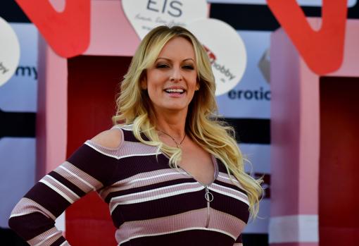 Stormy Daniels, en la inauguración del salón del erotismo de Berlín