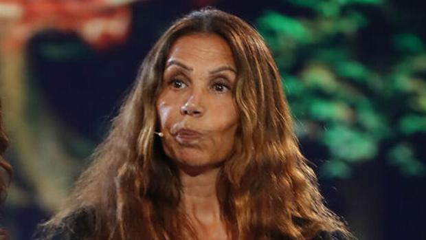 Toñi Salazar en el plató de «Supervivientes»