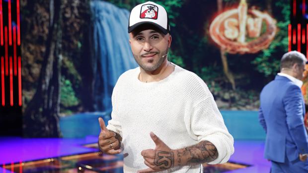 Kiko Rivera en el plató de «Supervivientes»