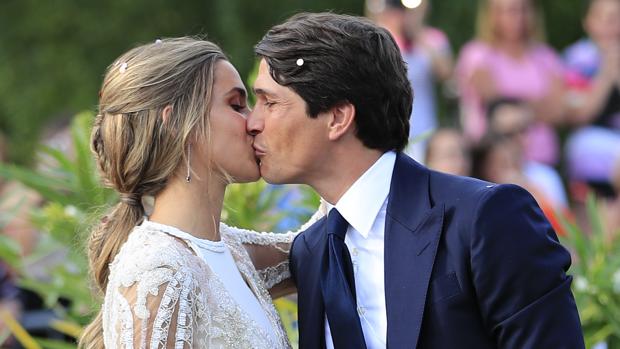 María Pombo y Pablo Castellano el día de su boda.