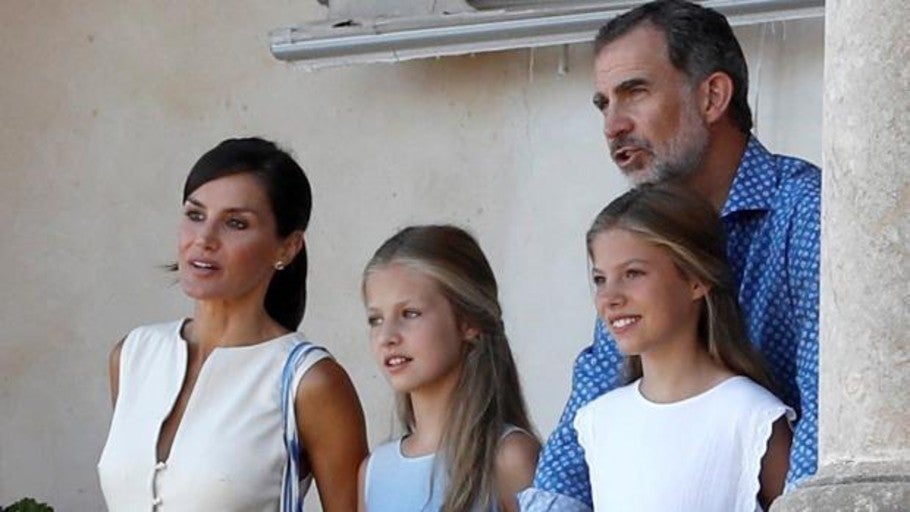 Los Reyes y sus hijas en Son Marroig