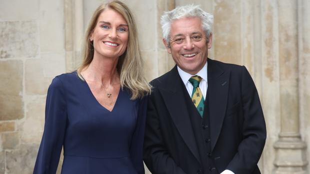 John Bercow y su mujer Sally, con la que se casó en 2002