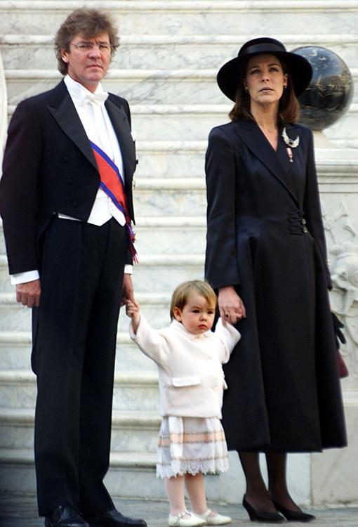 Ernesto de Hannover junto a Carolina de Mónaco y su única hija en común, Alexandra