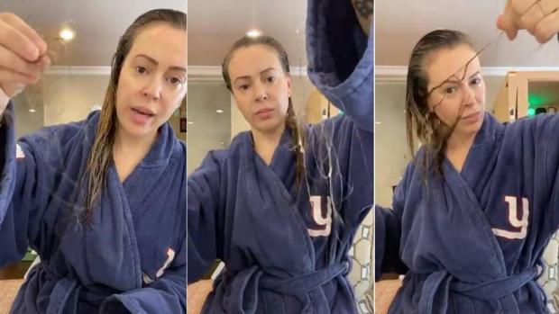 Alyssa Milano Muestra Las Consecuencias Del Coronavirus En Su Cabello