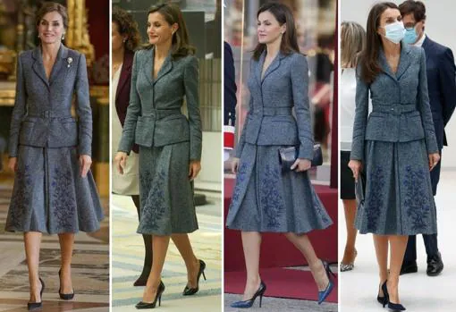 From left to right and in chronological order, other occasions on which the Queen has worn this outfit