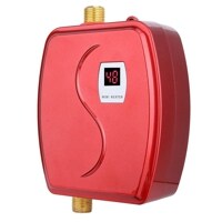 blanco Mini calentador eléctrico instantáneo 3000 W calentador sin depósito mini tankless calentador de agua portátil caliente instantáneo para cocina baño 220 V 
